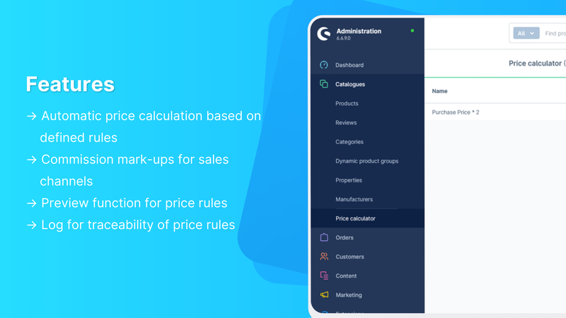Automatic pricing features