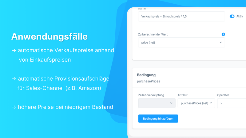 Preisautomatik Anwendungsfälle